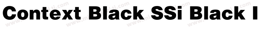 Context Black SSi Black Italic字体转换